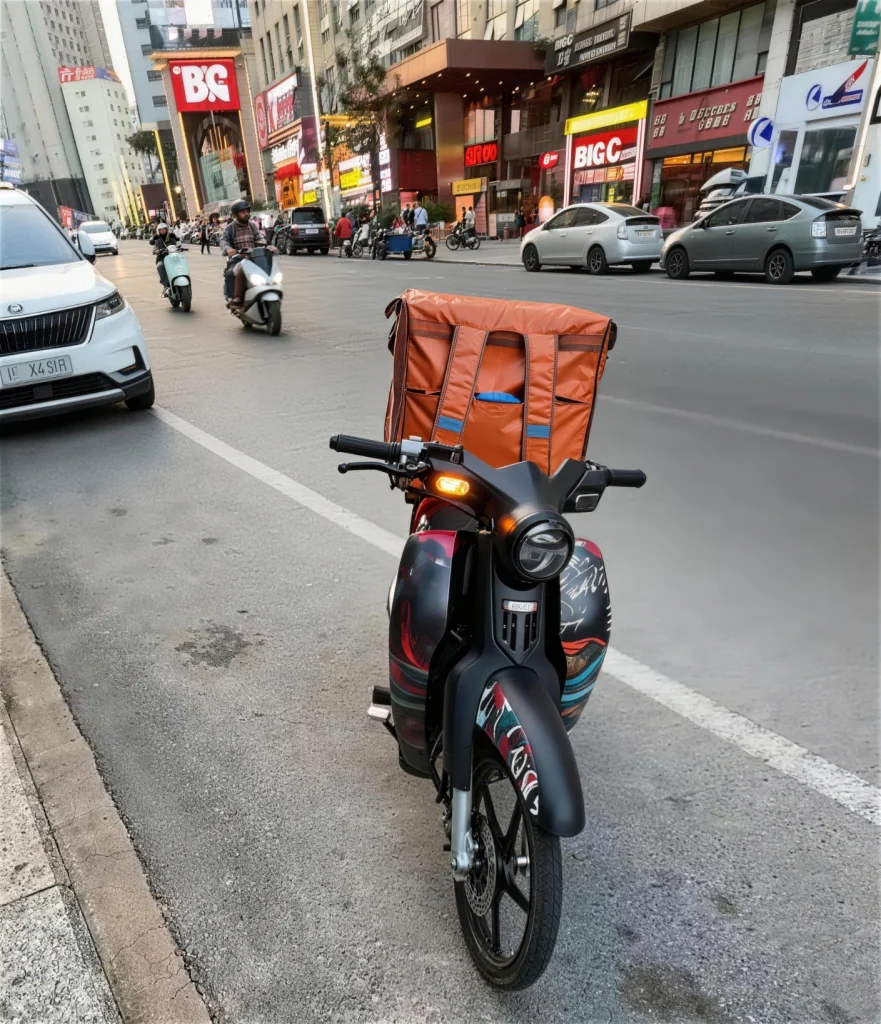 CUB PRO Motorcycle for Food Delivery in Cambodia